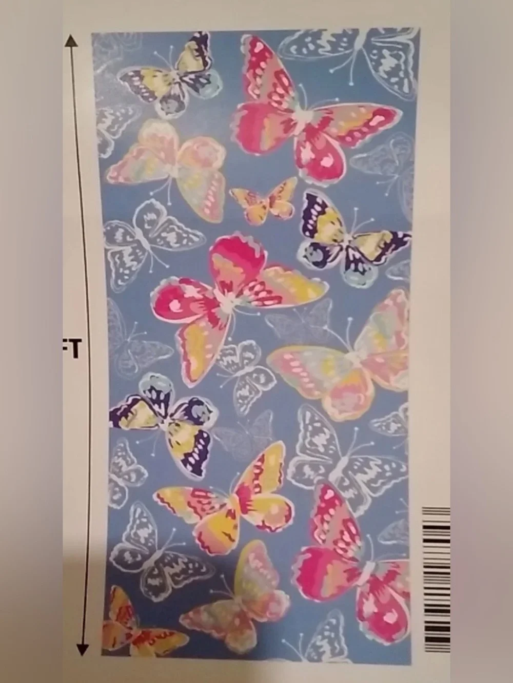 Blue Butterfly Beach Towel